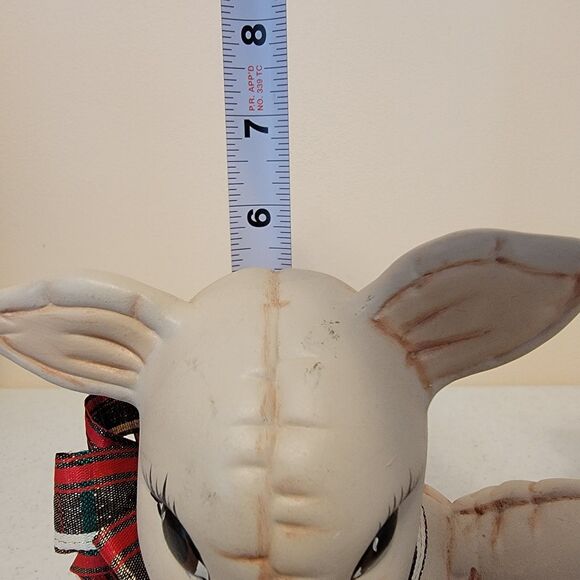 Vtg 80s Kimple Mold Christmas Ceramic Reindeer Figurines Hand Painted 2 - Picture 16 of 16